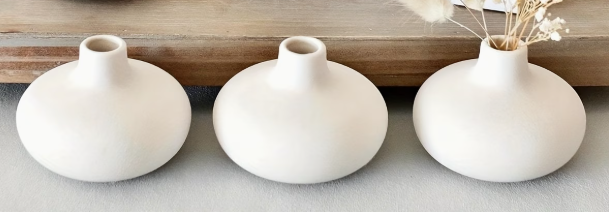 3-PIECE SET VASE WHITE